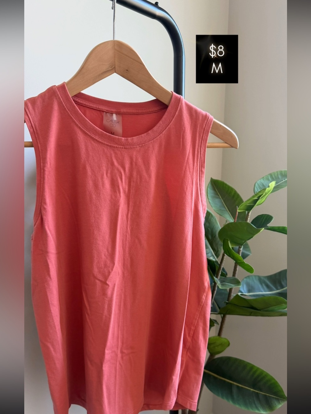 Calia Women’s Coral Sleeveless Tank Top - Casual Crew Neck